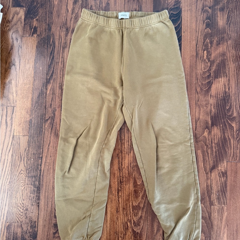 MATE the Label fleece relaxed sweatpants in Moss